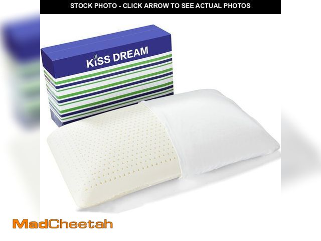 Lot 74-13954905 - Talalay Latex Pillow, Soft Natural Latex Foam Pillow for Sleeping, Bed Pillow for Back, Side and Sto...