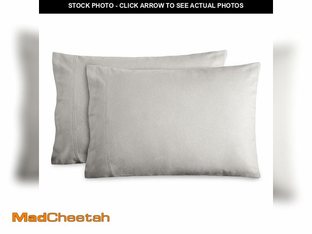 Lot 74-14144986 - Bare Home Flannel King Pillowcases Set of 2-100% Cotton - Velvety Soft &amp; Cozy - Double Brushed H...