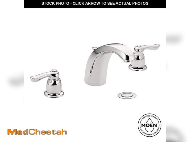 Lot 74-13022323 - MOEN Chateau 8 in. Widespread 2-Handle Low-Arc Bathroom Faucet with Drain Assembly in Chrome - UNUSE...