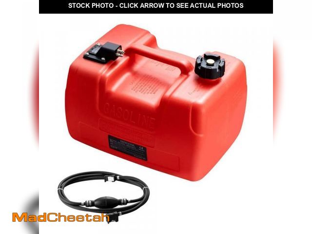 Lot 74-12365539 - SKYSHALO Marine Fuel Tank, 3.17 Gal., Portable Boat Fuel Gas Tank for Outboard Engine Boats, Outboar...