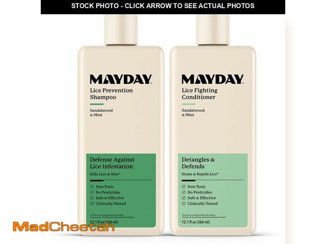 Lot 74-12714634 - MAYDAY Daily Lice Routine Bundle Ã¢â¬â 12oz Shampoo &amp; 12oz Conditioner | Non-Toxic, Pesticide...