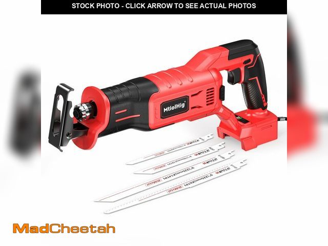 Lot 74-13717805 - MtiolHig Cordless Reciprocating Saw for Milwaukee 18V Battery: 3200 SPM Brushless Sawzall, 3 Variabl...