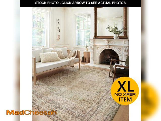 Lot 74-13041504 - Loloi Margot Collection MAT-01 Antique/Sage 8'-6" x 11'-6" Area Rug feat. CloudPile, No-Shed Easy Cl...