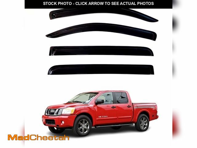 Lot 74-12806475 - RWYSSYTF 4Pcs Window Visors Vent Deflectors for Nissan Titan Crew Cab 2004-2015 Rain Guards Shade - ...