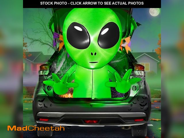 Lot 74-12708462 - 3.5 Ft Halloween Inflatable Alien Trunk Or Treat Car Decoration with Built-in LEDs, Halloween Blow U...