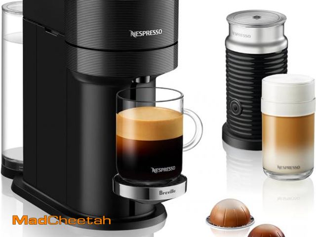 Lot 74-11360512 - Nespresso Vertuo Next Premium Coffee and Espresso Maker by Breville with Aeroccino Milk Frother - US...