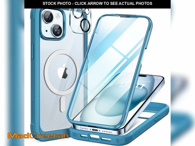 Lot 74-12879417 - Miracase Glass Series for iPhone 15 Case [Compatible with MagSafe] Full-Body Magnetic Bumper Case wi...