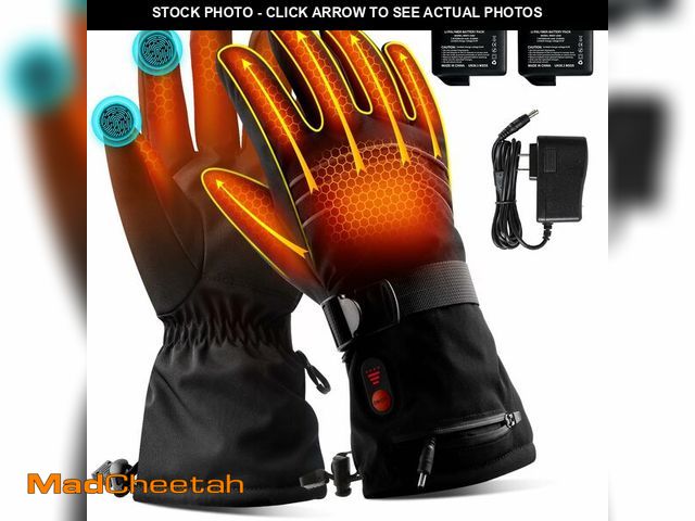 Lot 74-13539758 - ABXMAS Heated Gloves for Men Rechargeable, 7.4V 6400mAh Electric Battery Heated Gloves for Winter Sp...