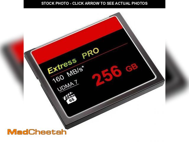 Lot 74-12307962 - HSANYIUR 256GB UDMA 160MB/sÃ¯Â¼ÅHigh-Speed Transfer, Large Capacity CF Card for Professional Photog...