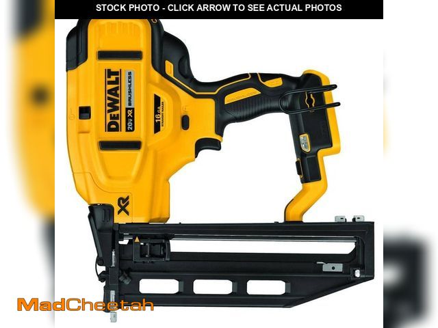 Lot 74-14467750 - DEWALT 20V MAX XR 16-Gauge Lithium-Ion Cordless Finish Nailer (Tool Only) DCN662B - UNUSED