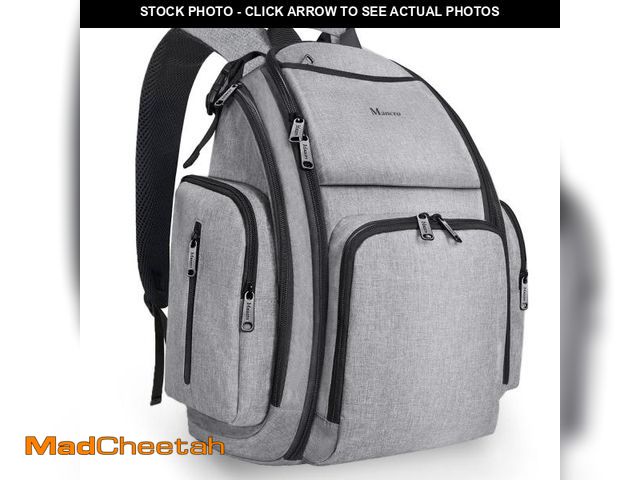 Lot 74-11553257 - Mancro Diaper Bag Backpack, Large Multifunction Waterproof Travel Baby Changing Bag for Dad Mom with...