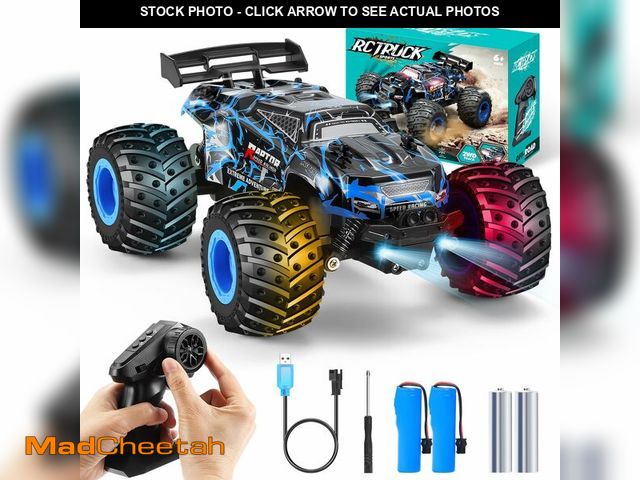 Lot 74-12698792 - BIFYTON Remote Control Car, 1:18 Scale Rc Cars, All-Terrain RC Truck with LED Light, 20KM/H, Recharg...