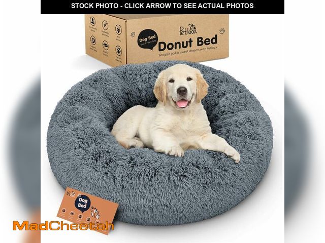 Lot 74-13624003 - Donut Dog Bed - Premium Comfort for Anxiety Relief - Fluffy &amp; Calming Design with Ultra-Plush Su...
