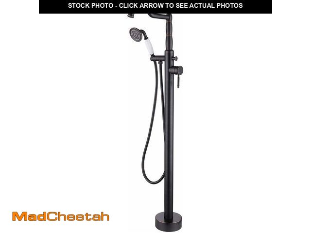 Lot 74-14204608 - Seablueky Free Standing Tub Faucet Oil-Rubbed Bronze, Freestanding Bathtub Faucet Tub Filler Classic...