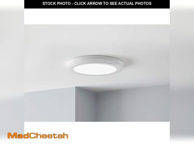 Lot 74-12745486 - Commercial Electric 13 in. White Selectable LED Flush Mount - UNUSED