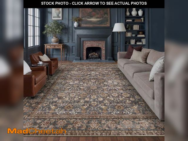 Lot 74-13282323 - BERTHMEER 9'x12' Area Rugs for Living Room Bedroom Dining Room Farmhouse Machine Washable Non Slip V...