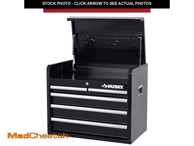 Lot 74-13690294 - Tool Storage 26 in. W x 16 in. D 5-Drawer Gloss Black Top Tool Chest - USED