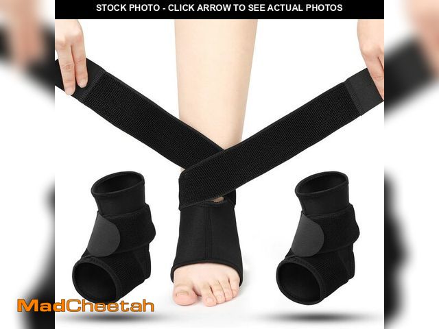 Lot 74-13715722 - Honoson 2 Pcs Ankle Brace Kids Ankle Support for Sport Sprained Neoprene Breathable Compression Slee...