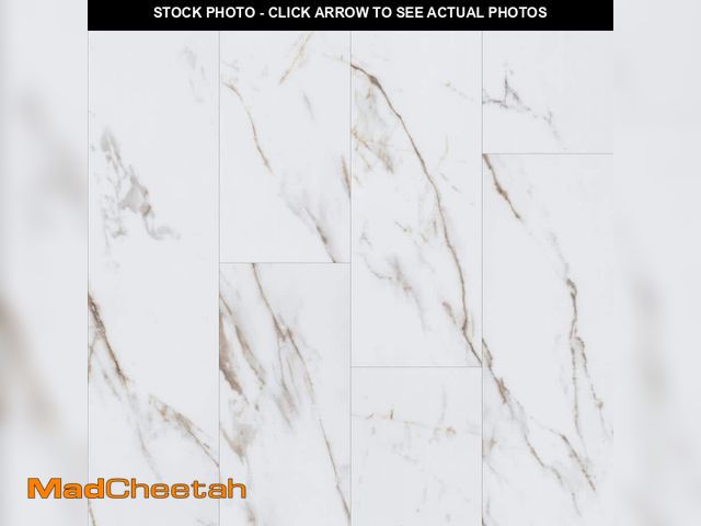 Lot 74-14356301 - Lifeproof Eagle Ridge Marble 22 MIL 9.06 in. W x 48.03 in. L Waterproof Click Lock Vinyl Tile Floori...