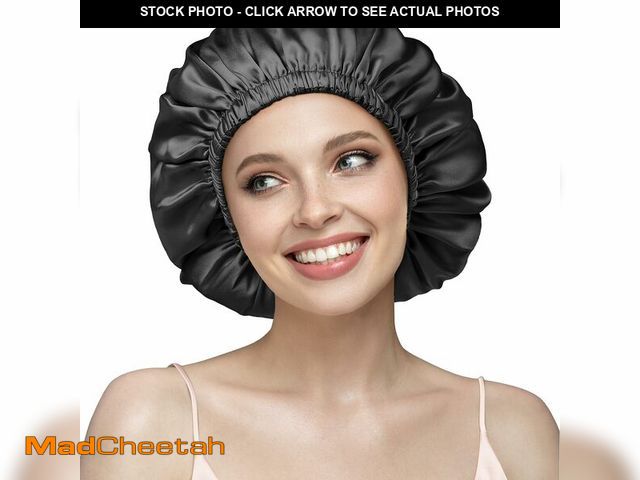 Lot 74-12719174 - YFONG Double Layered 100% Silk Bonnet for Women, 22 Momme Pure Mulberry Silk Sleep Cap with Adjustab...