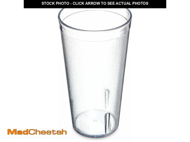 Lot 74-12699233 - Carlisle FoodService Products Plastic Tumbler 20 Ounces Clear (Pack of 24) - UNUSED