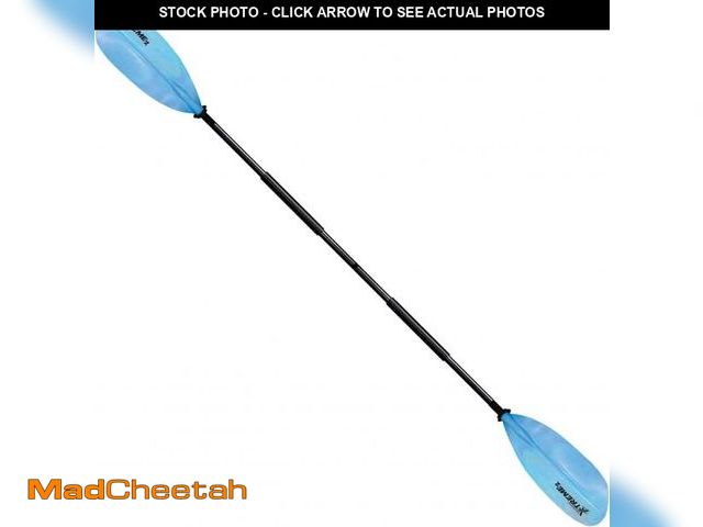 Lot 74-12169425 - SeaSense XTreme 2 Kayak Paddle, Blue-White, 84" - Fiberglass Reinforced Nylon Blades, 2-Piece Constr...