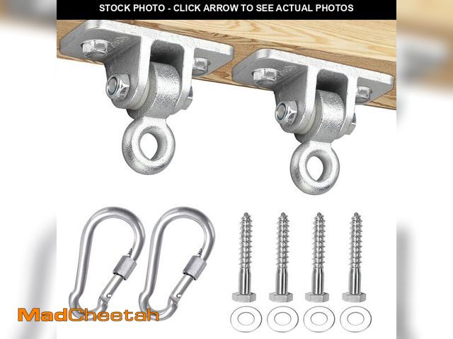 Lot 74-14206723 - BETOOLL 2400lb Capacity Heavy Duty Swing Hangers for Wooden Sets Playground Porch Indoor Outdoor &am...