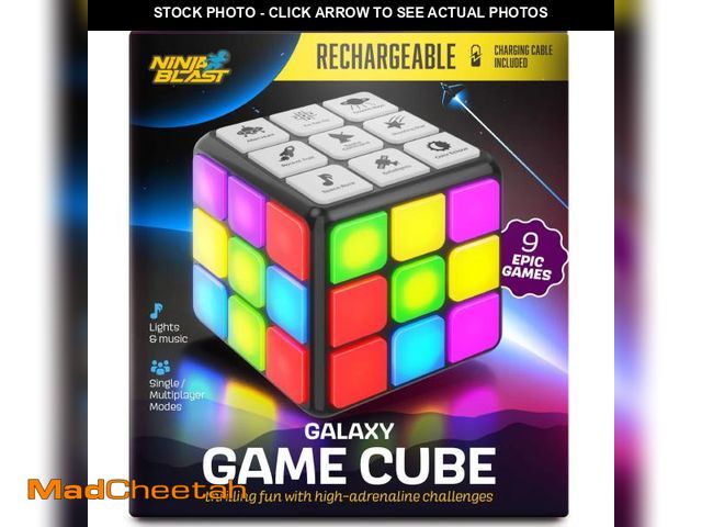 Lot 74-12312162 - Rechargeable Game Activity Cube - Toys for Boys and Girls - 9 Fun Brain &amp; Memory Games - Birthda...
