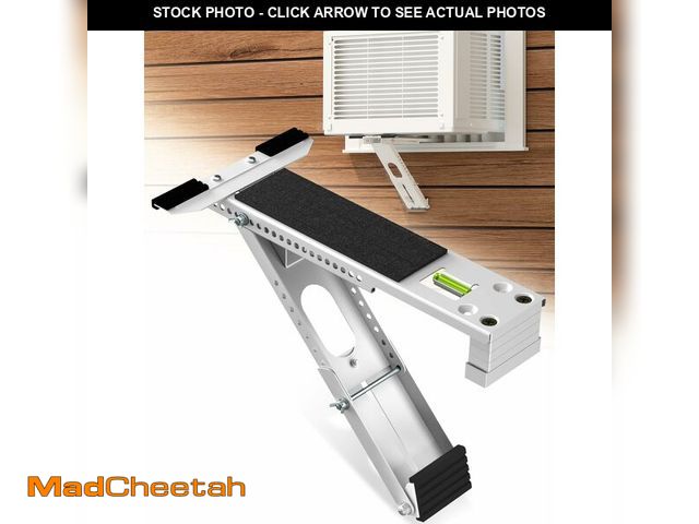 Lot 74-14294082 - AC Window Air Conditioner Bracket: Portable Anti-Slip Support Bracket Heavy Duty Up to 165 lbs - Saf...
