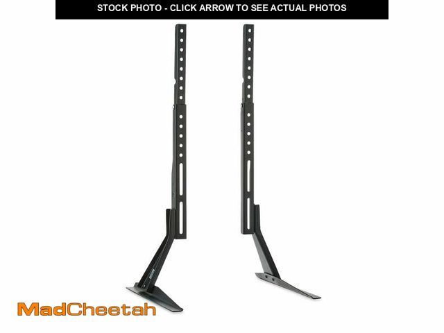 Lot 74-12686755 - onn Tabletop TV Stand for 37" to 70" TVs, Holds up to 110 lbs, Black- Metal Legs for Tabletop - UNUS...