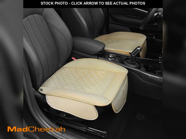 Lot 74-12971641 - Elantrip 2 Pcs Faux Leather Beige Car Seat Covers with Padded Comfort and Storage Pockets Waterproof...