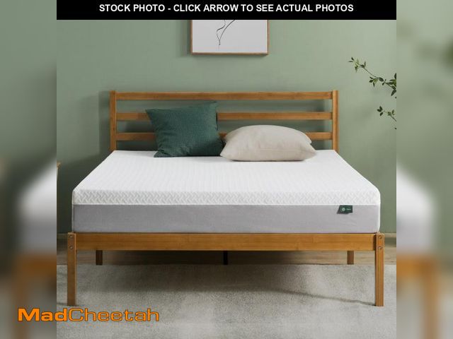Lot 74-12265589 - ZINUS 8 Inch Green Tea Essential Memory Foam Mattress [New Version], Queen, Fiberglass Free, Medium ...