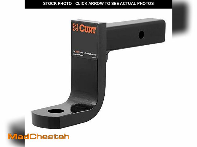 Lot 74-12365865 - CURT 45446 Class 4 Trailer Hitch Ball Mount, Fits 2-Inch Receiver, 12,000 lbs, 1-1/4-Inch Hole, 6-In...