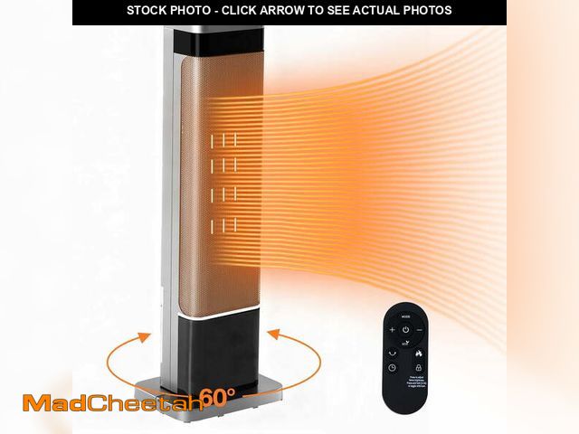 Lot 74-14434904 - EDX 24" Space Heater for Indoor Use, Fast Heating Electric Heater with 60Â° Oscillation, Thermostat ...