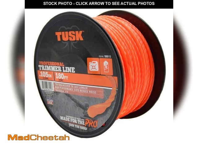 Lot 74-14558667 - .105 in. x 180 ft. Large Spool, Universal Fit Pro Grade Replacement Twisted Trimmer Line - UNUSED
