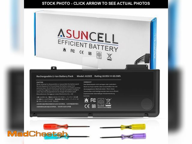 Lot 74-12838603 - ASUNCELL A1322 A1278 Laptop Battery for MacBook Pro 13" Mid 2012 2010 Late 2011 Early 2011 661-5229 ...