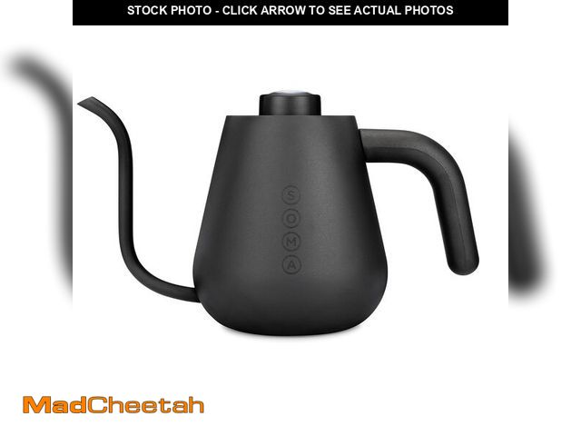 Lot 74-12977962 - Soma Stainless Steel Gooseneck Coffee &amp; Tea Kettle, Black, 1 Liter, Stovetop - USED