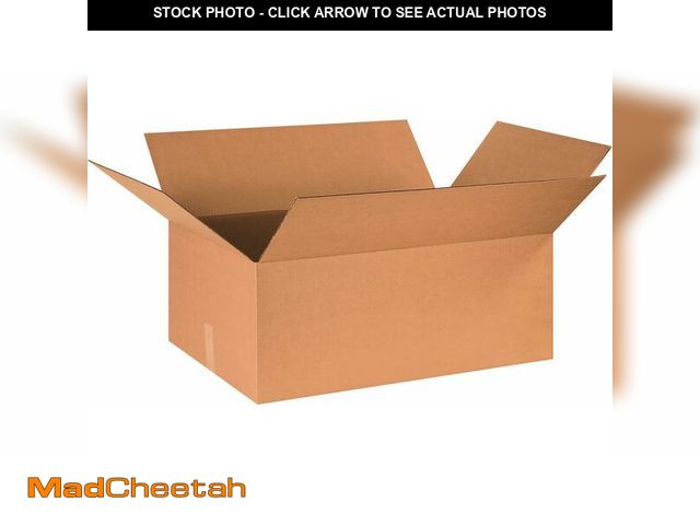 Lot 74-14305417 - BOX USA 30x20x12 Corrugated Boxes, Large, 30L x 20W x 12H, Pack of 15 | Shipping, Packaging, Moving,...