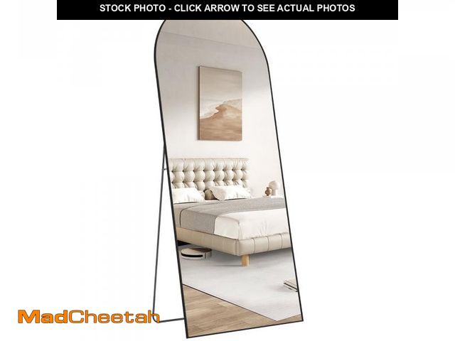 Lot 74-12486835 - CONCETTA 71"x26" Arched Full Length Mirror, Full Body Standing Mirror Floor Mirrors, Black - UNUSED