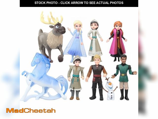 Lot 74-14330646 - 9Pcs Snow Princess Figures Set, Figurines Table Decorations Birthday Party Decorations Car Desktop A...