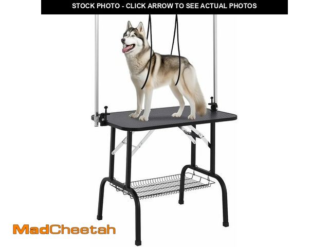 Lot 74-12759811 - 36" Dog Grooming Table,Foldable Dog Grooming Table for Dogs at home, Portable with Adjustable Arms &...