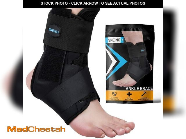 Lot 74-12717213 - SNEINO Ankle Brace for Women &amp; Men - Ankle Support Brace for Sprained Ankle, Ankle Stabilizer fo...