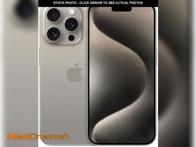 Lot 74-12476152 - Apple iPhone 15 Pro, 128GB, Natural Titanium - Unlocked (Renewed Premium) - USED