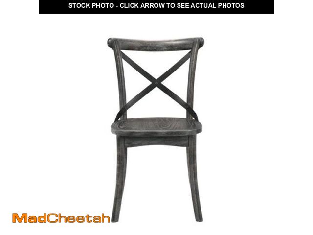 Lot 74-12400989 - Kendric Rustic Gray Wood Side Chair Set of 2 with Armless - UNUSED