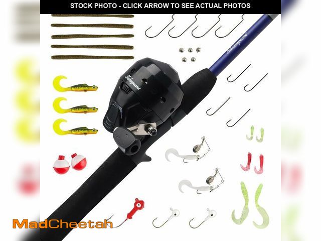 Lot 74-12664632 - Shakespeare Catch More Fish Lake/Pond Spincast Reel and Fishing Rod Combo, Includes Berkley Fishing ...