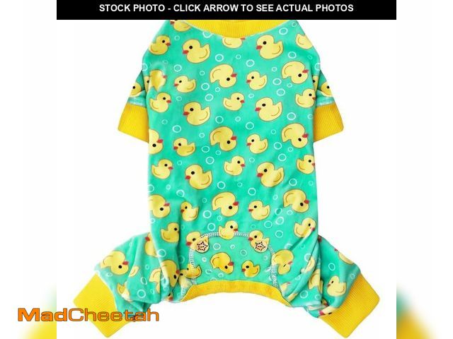 Lot 74-10824634 - KYEESE Dog Pajamas Yellow Ducks Dog Costume Cat Clothes Dog Onesie Soft Dog Coat Dog Clothes Dog Bod...