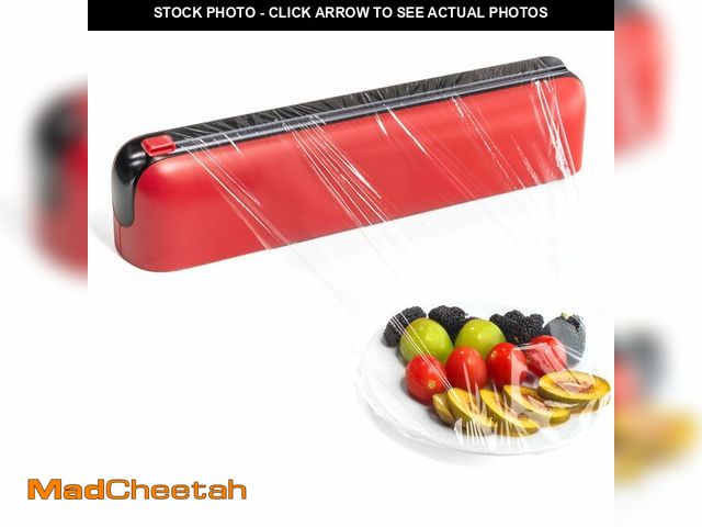 Lot 74-13547551 - Quasziwa Aluminum Foil &amp; Plastic Wrap Dispenser with Cutter - Easy One-Hand Operation, Space-Sav...