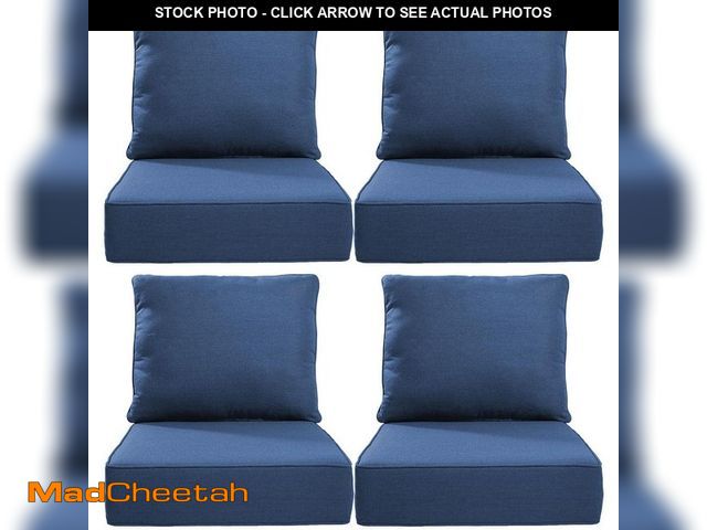 Lot 74-14254597 - Opohoro 22 in. W x 24 in. D x 6 in. T 8-Piece Water and Fade Resistant Outdoor Lounge Chair Replacem...