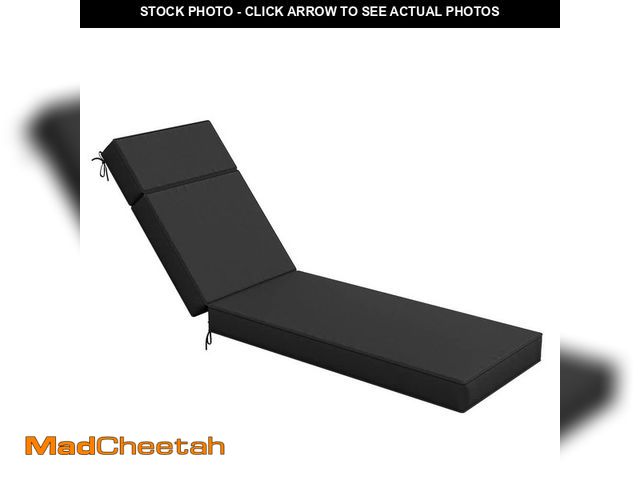 Lot 74-14363419 - *DIRTY* WNP 71 in. x 21 in. x 4 in. Premium Waterproof Chaise Lounge Cushion, All-Weather Replacemen...