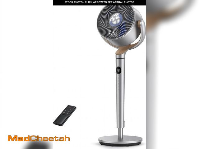 Lot 74-12155615 - Dreo Standing Fan, 120Â°+120Â°Omni-directional Oscillating Fan For Bedroom, 80 ft Circulator With Re...